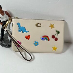 Coach Essential Small Wristlet With Sticker Print NWT
